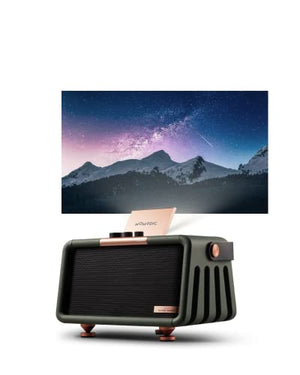 NOMVDIC X300 Outdoor Portable Projector with WiFi, Bluetooth, Battery, and 16W Harman Kardon Speakers
