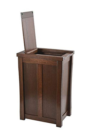 Wooden Trash can 13 Gallon. Mission Style. Oak. CQ-2-75