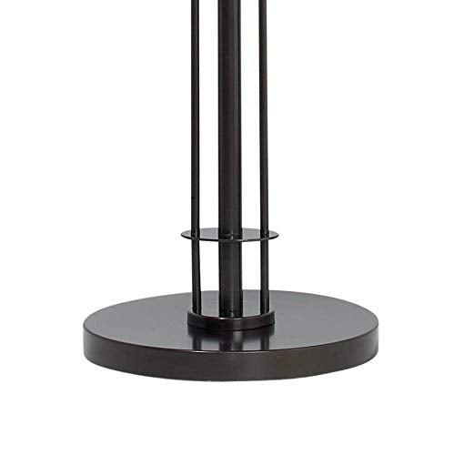 Light Blaster Modern Torchiere Floor Lamp Dark Bronze Frosted Glass Shade for Living Room Bedroom Office Uplight - Possini Euro Design