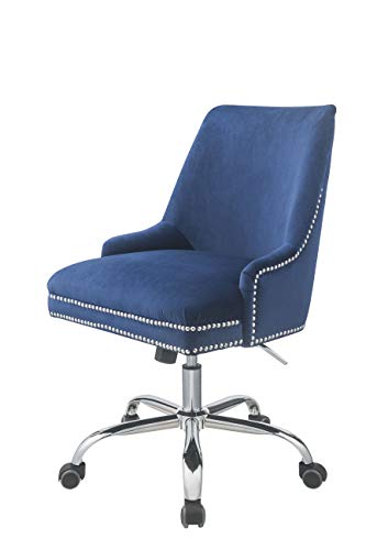 Office Chair in Blue and Chrome