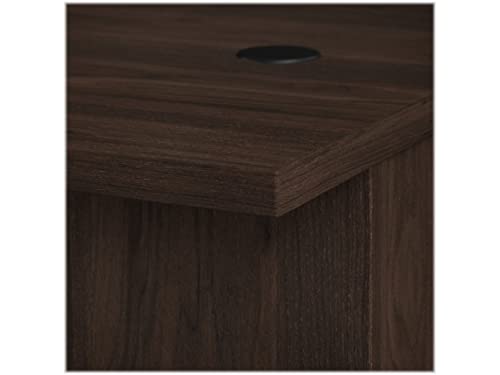 bbf Bush OF5004BWSU Office 500 L-Shaped Executive Desk - Black Walnut