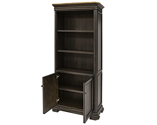 Martin Furniture Executive Bookcase with Doors, Fully Assembled, Brown (IMSA3678D)