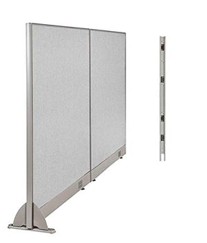 GOF Wall Mounted Office Partition, Large Fabric Room Divider Panel, 72" W x 72" H