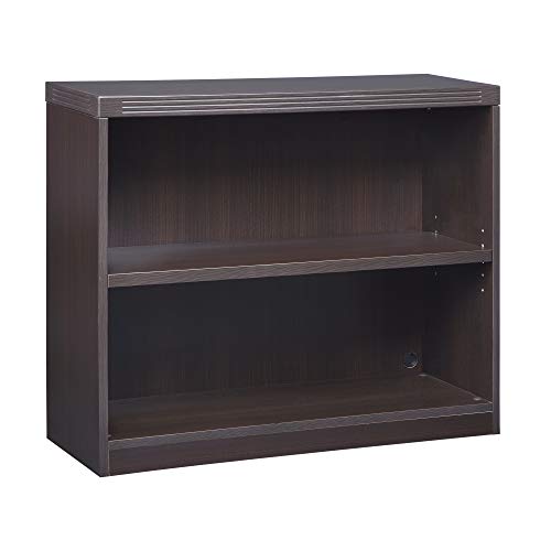 Mayline AB2S36LDC Aberdeen Bookcase, 2 Shelf, Mocha Tf