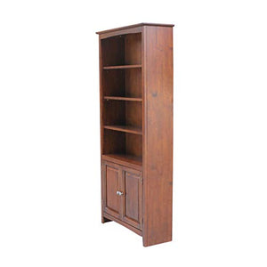 IC International Concepts Shaker Bookcase - 72" H, Espresso