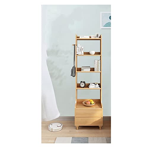 HARAY Bookshelf Bedroom Storage Cabinet Simple Bookcase (Color: A)