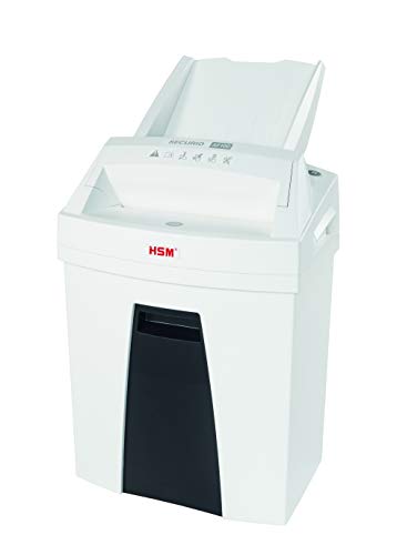 HSM Automatic Cross-Cut Shredder, P-4 Security Level, 6.6 Gallon, White