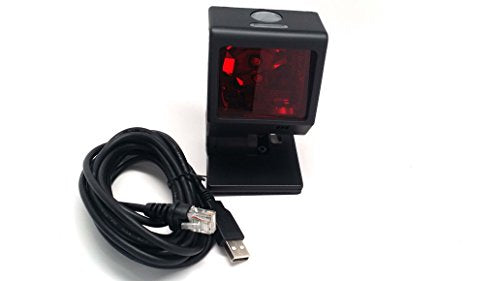 Honeywell QuantumT 3580-C38 Hand-Free Omnidirectional Laser Barcode Scanner with Optional Single-Line Scanning Capabilities, Includes USB Cable