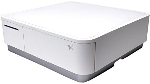 Star Micronics mPOP Integrated Receipt Printer & Cash Drawer with Tablet Stand and USB Barcode Scanner - White