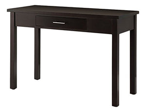 Kings Brand Furniture Wood Home & Office Parsons Desk with Drawer, Espresso