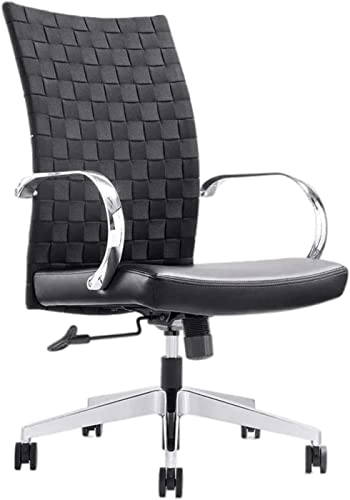 GM Seating Weeve Conference Room Chairs Set of 8 - High Back Leather Executive Office Chair