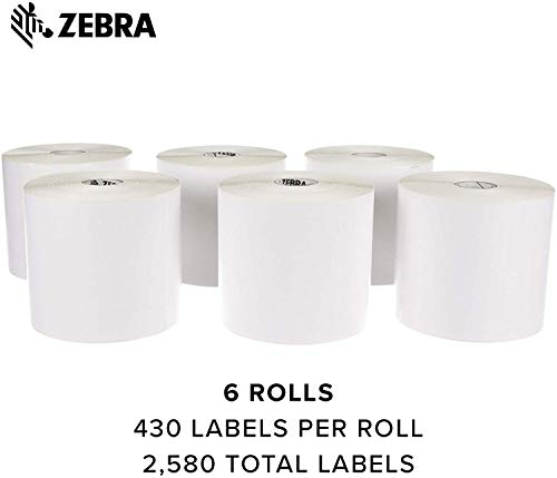 Zebra ZD620 Direct Thermal Printer Plus 4 x 6 in Z-Perform 2000D Permanent Adhesive Labels Print Width of 4 in Ethernet Serial USB Connectivity