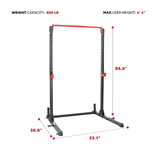 Sunny Health & Fitness Essential Series Squat Rack Power Cage - SF-XF920063