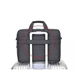 FENXIXI Laptop Bag Sleeve Case Computer Office Protective Shoulder Carrying Case Handbag Waterproof (Color : Black, Size : 15-inch)