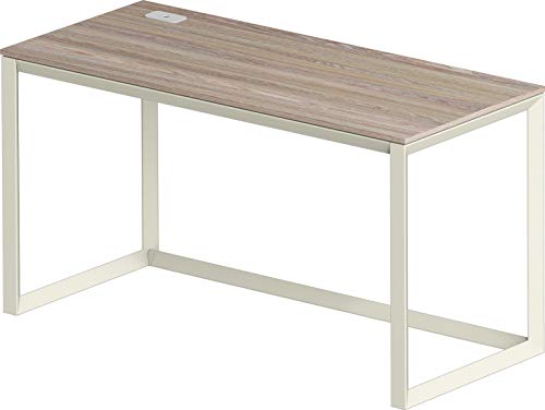 SHW Triangle-Leg Home Office Computer Desk, Oak