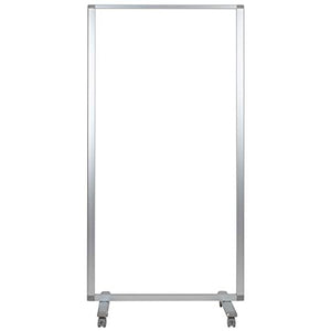 Flash Furniture Raisley Mobile Freestanding Clear Room Divider Sneeze Guard