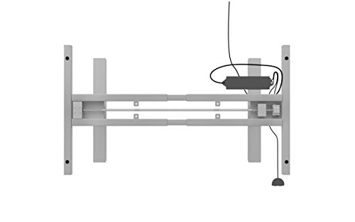 Ergo Elements Electric Adjustable Height Standing Desk Frame with Up/Down Button, White