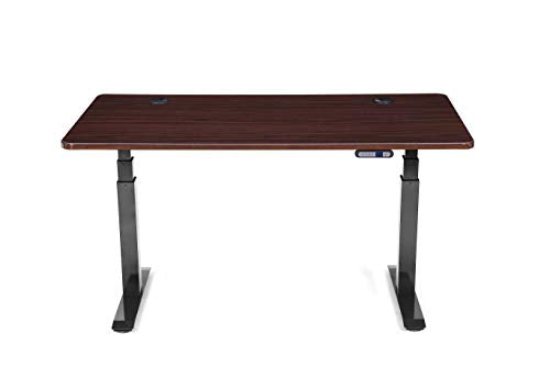 ApexDesk FX60ENW Flex Series 60" Electric Height Adjustable Standing Desk w/, Memory Preset Controller, English Walnut Top and Black Frame