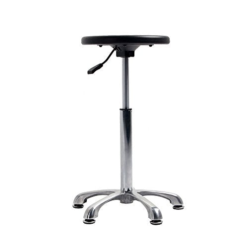 Retro Polyurethane Swivel Bar Chair Stool No Arm and Back for Office Medical Massage Spa Hairdresser Salon Use, 360 Degree Swivel, 500LBS Capacity, 21.26"-32.68" Seat Height