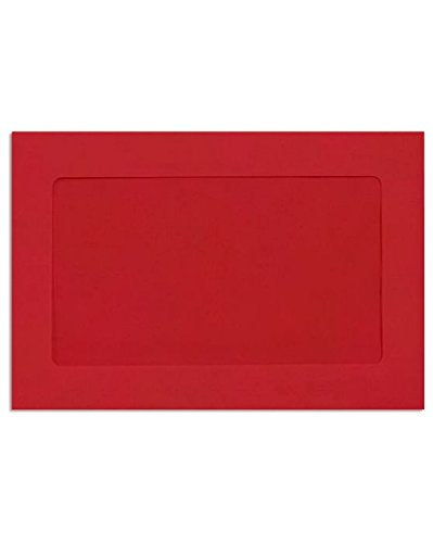 6 x 9 Full Face Window Envelopes - Ruby Red (1000 Qty) | Perfect for mailing Documents, Catalogs, Direct Mail, Promotional Material, Brochures and More| FFW-69-18-1M