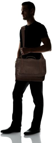 Samsonite Colombian Leather Flapover Briefcase, Brown, One Size