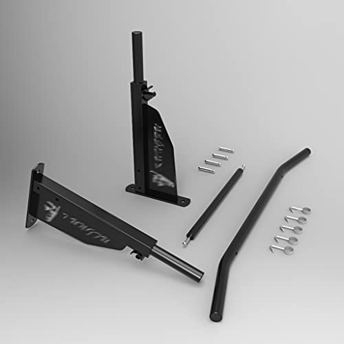 TYX Wall Mounted Pull Up Bars, Multifunctional Chin Up Bar with Pull Rope Hooks, Strength Training Equipment for Home Gym Indoor