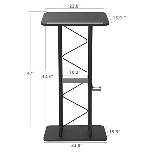 FixtureDisplays Curved Podium Truss Metal/Wood Pulpit Lectern with Cup Holder 11568-H