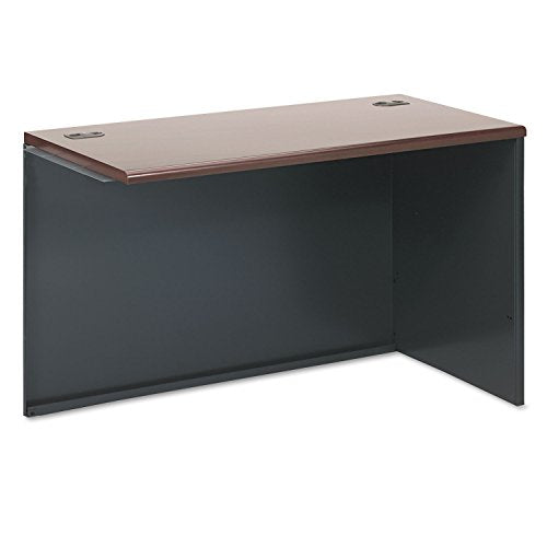 HON 38000 Series Desk Return Mahogany/Charcoal Right Orientation