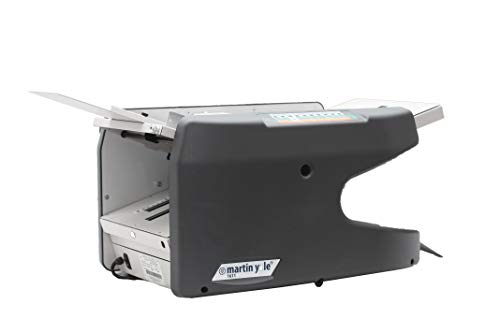 Martin Yale 1611 Ease-of-Use AutoFolder, Handles 8.5" x 14" Paper from 16 Pound Bond to 70 Pound Index, Charcoal