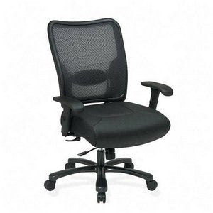 SPACE 7547A773 - Executive Big & Tall Chair, Air Grid Back/Leather Seat-OSP7547A773