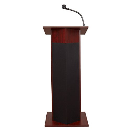 Oklahoma Sound Power Plus Floor Sound Lectern, Mahogany - 111PLS-MY, 22" x 46" x 17