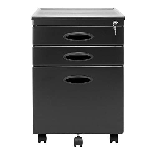 Calico Designs Home Office Furniture Storage 3 Drawer File Cabinet (4 Pack)