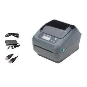 Zebra - GX420d Direct Thermal Desktop Printer for Labels, Receipts, Barcodes, Tags, and Wrist Bands - Print Width of 4 in - USB, Serial, and Parallel Port Connectivity (Renewed)
