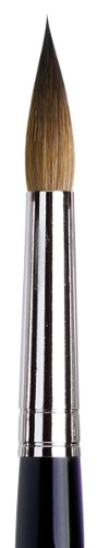 da Vinci Watercolor Series 35 Maestro Paint Brush, Round Long Taper Kolinsky Red Sable, Size 12