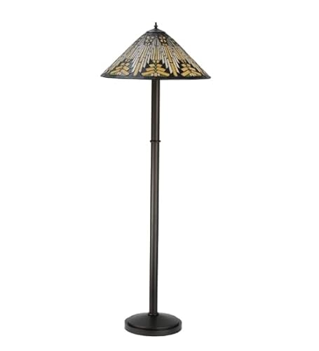 Meyda Tiffany Nuevo Three Light Floor Lamp Base in Bronze/Dark