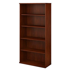 Bush Business Furniture Studio C 5-Shelf Bookcase, Hansen Cherry