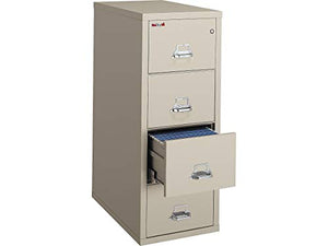 FIR4P1831CPA FireKing Patriot Insulated Four-Drawer Fire File, Parchment