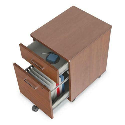 Embar Cherry Mobile Pedestal File Cabinet, 16.5w x 19.75d x 23.63h