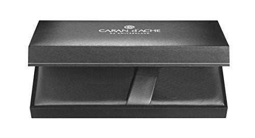 Caran d'Ache Leman Fountain Pen, White Lacquer with Silver-Plating, Nib M (4799.001)