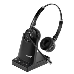TruVoice Agent AW60 Dect 2-in-1 Wireless Headset for Desk Phone and Computer | Noise Canceling Microphone | 9 Hour Talk Time | Ultra Range up to 500FT