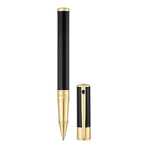 S.T Dupont D-262202 Yellow Gold Finish Rollerball Pen - Black