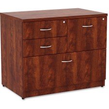 Lorell 69540 Prominence Lateral File, Cherry Laminate Top