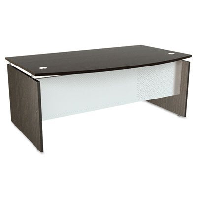 Alera ALESE227242ES Sedina Series Bow Front Desk Shell, 72w x 42d x 29 1/2h, Espresso