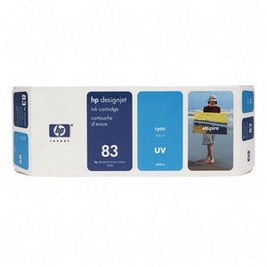 HP 83 C4941A UV Ink Cartridge for DesignJet 5000 series, 680ml, Cyan