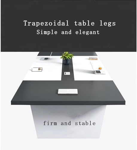 KAGUYASU 10FT Conference Table, Large Meeting Room Table, White, Home Office Desk