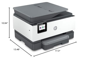 HP OfficeJet Pro 9018e Wireless Color All-in-One Printer with Bonus 6 Months Instant Ink - HP+ (1G5L5A), White