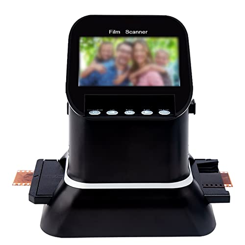 COMDS 120 Film Slide Scanner, 4.3-inch LCD Screen, Convert Negative & Slides to Digital JPEG