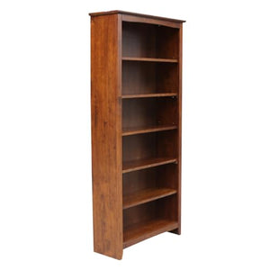 IC International Concepts Shaker Bookcase, 72-Inch