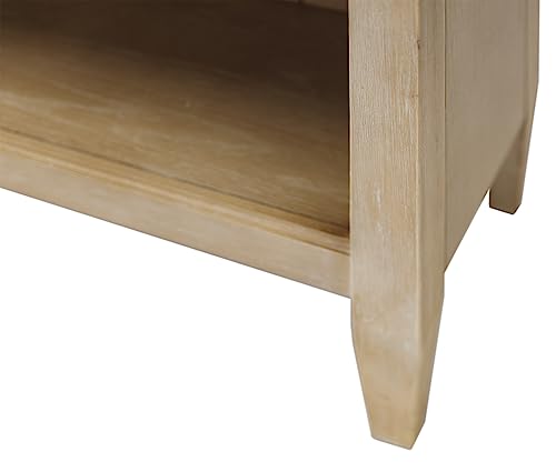 Martin Furniture Modern Wood Open Bookcase Wall, Light Brown
