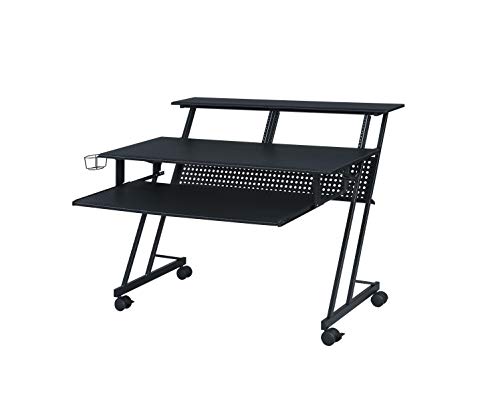 Acme Furniture Suitor Music Recording Studio Desk, Black